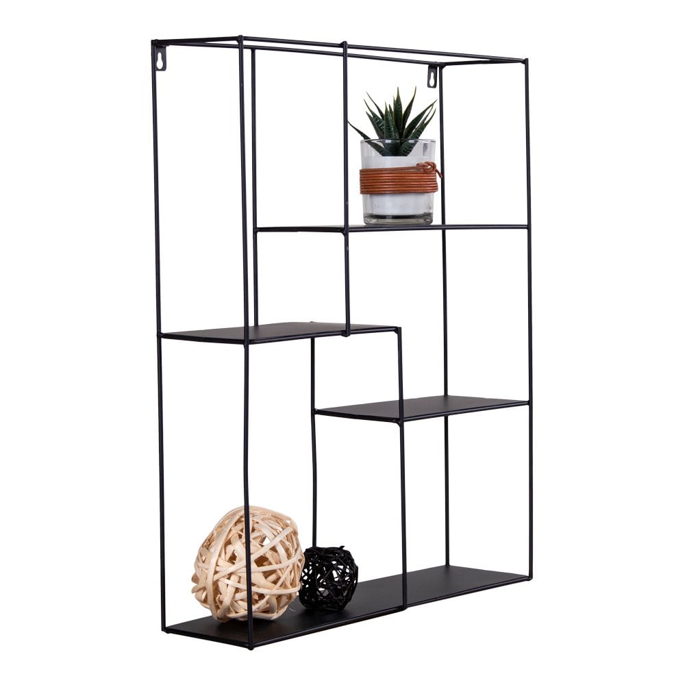 Mons Shelf - Noir, Acier, 40,5x10,5x50 cm