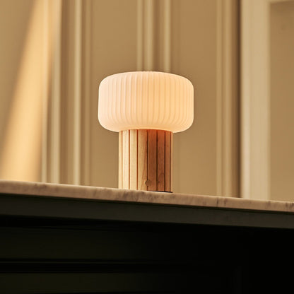 Margaux Light Brown Rechargeable Table Lamp | Stylish, Cordless & 3 Light Modes