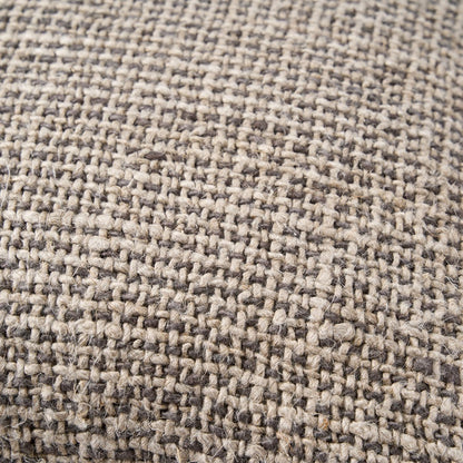 Linen Pillow Cover - The Linen Grain Black Natural