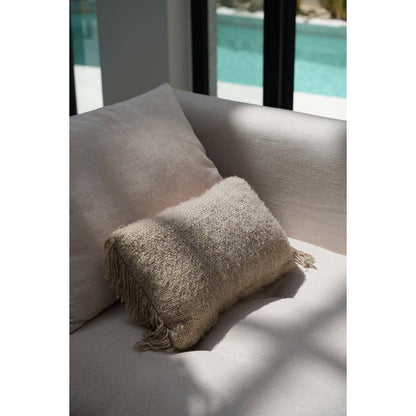 Cotton Beige Cushion Cover - Oh My Gee - Hand-Dyed, 30x50