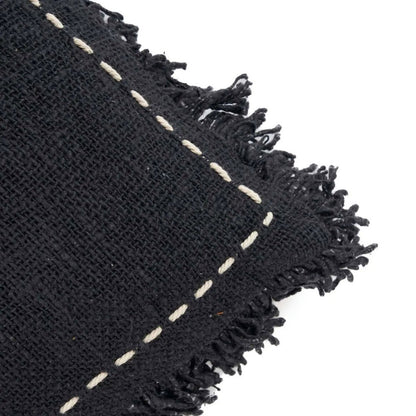 Cotton Cushion Cover – Black and White Kasbah Design, 50x50 cm