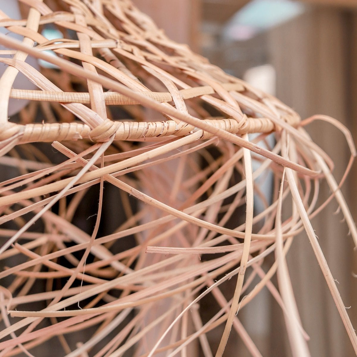 Bamboo Lampshade with Tassels | Natural Lampshade | Pendant Lamp GILI