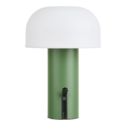 LED Table Lamp – Rechargeable White & Green Accent Light