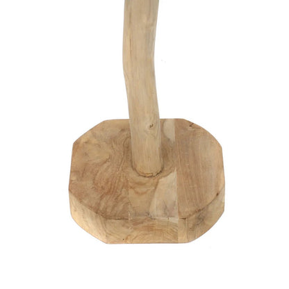 Teak Wood Coat Hanger – Natural Finish Entryway Organizer