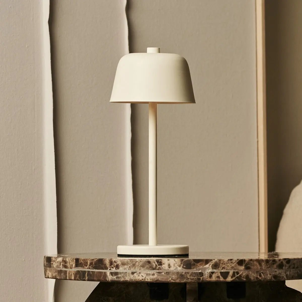 Rechargeable Table Lamp - Cordless Vanilla Light with Touch Dimming