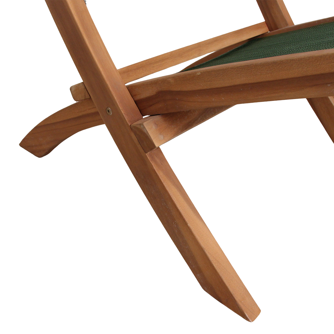 Rope folding lounge chair green
