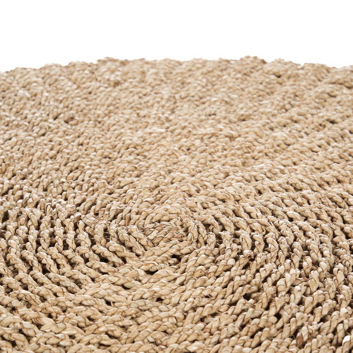 Sisal Area Rug - Round Natural Fiber Carpet, 100 cm