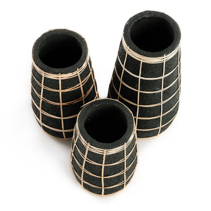 Natural Black Jar - Small Decorative Vase - Nordic Cutie
