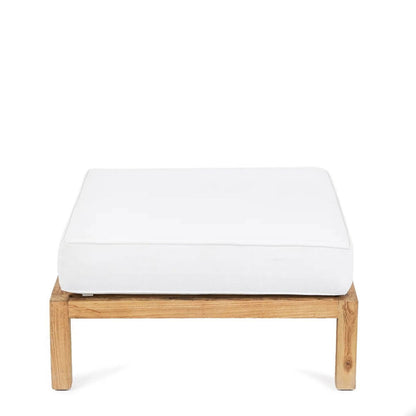 Teak Ottoman Modular Seating - Customizable Outdoor Footrest