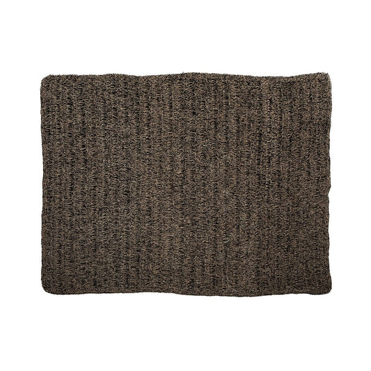 Seagrass Area Rug - Natural Black Woven Carpet - 200x300