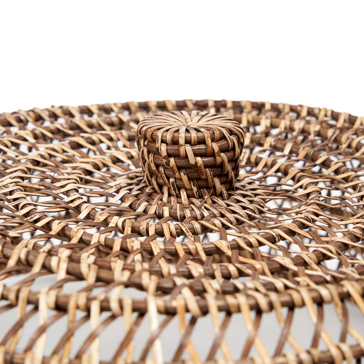 Rattan Food Cover - Natural Brown - M