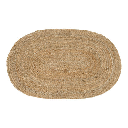 Jute Doormat - Natural Braided Entry Mat - 50x80 cm