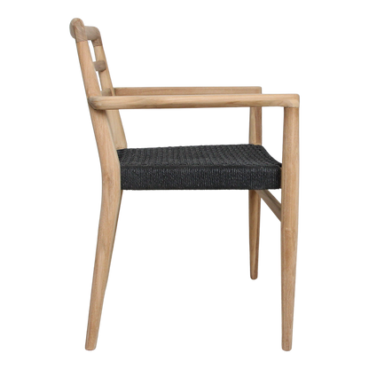 Sillón de teca Verano para jardín - Negro