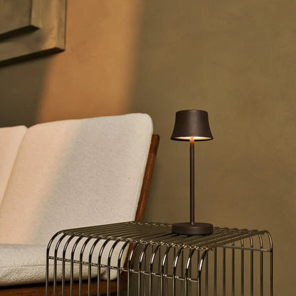Combi Set Professional | 4 x De Pijp Mini Mocha Brown Rechargeable Table Lamps & 1 x Amstel Charging Station