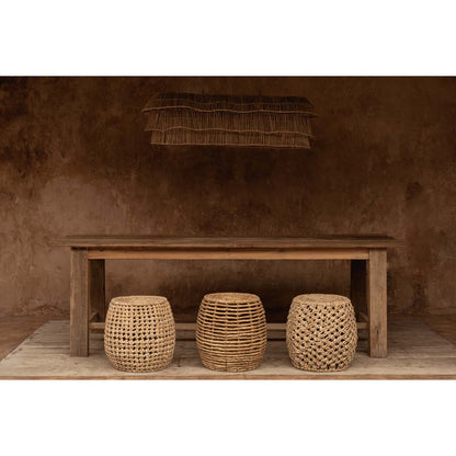 Banana Leaf Stool - Natural Fiber Accent for Calm Interiors