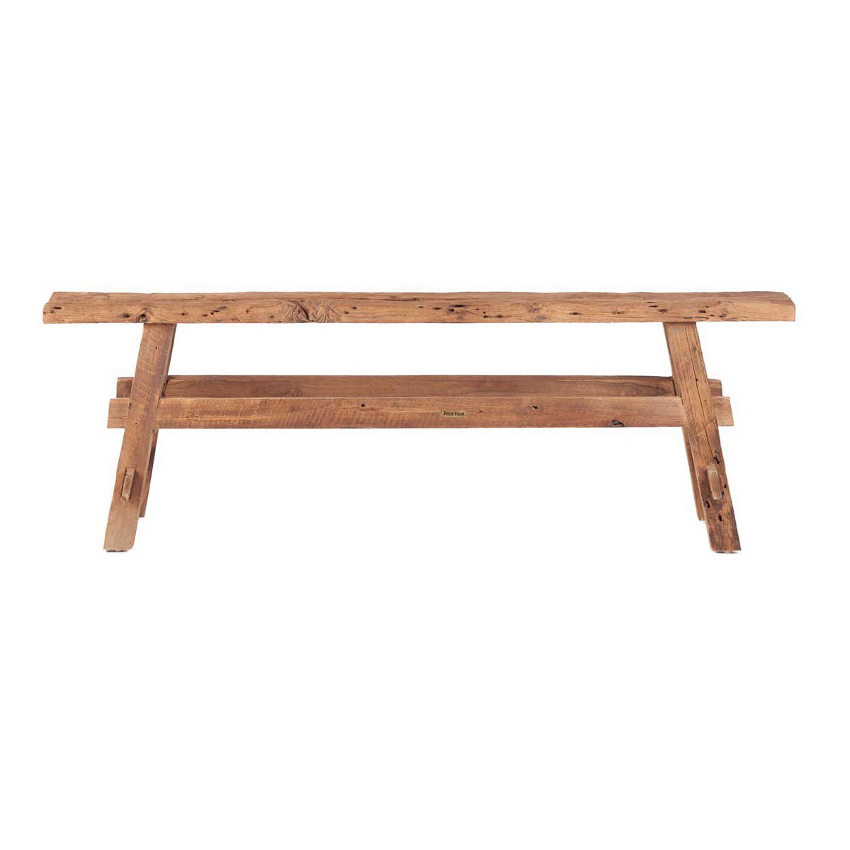 Natural Wood Rustic Bench - Organic Entryway Seating