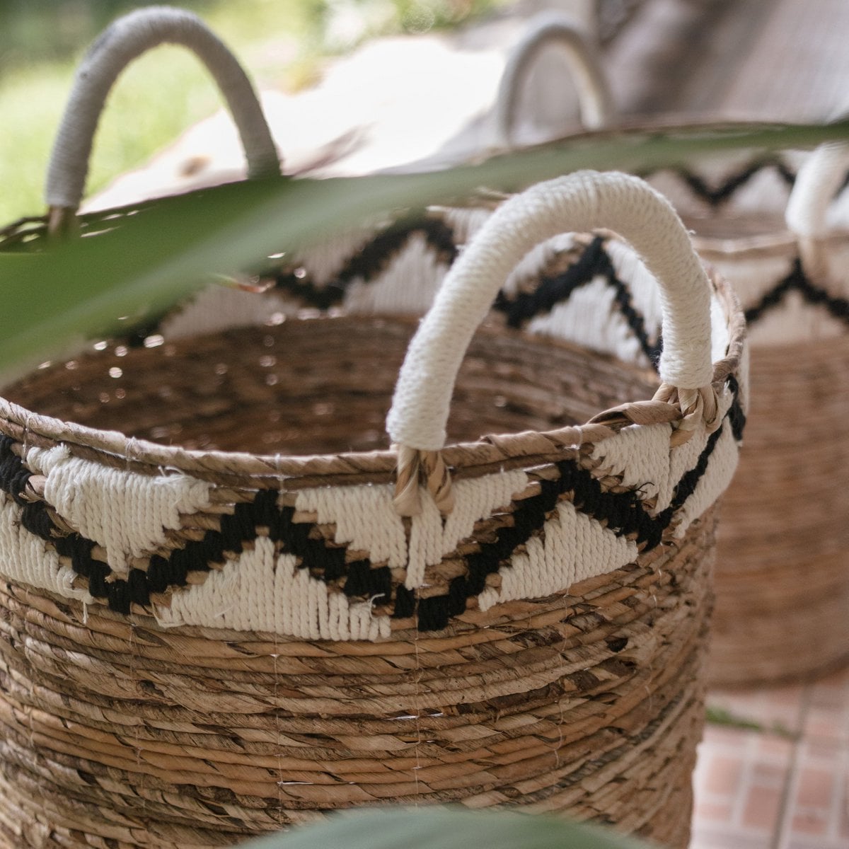 Banana Fibre Basket – Handwoven Laundry & Plant Basket, 3 Sizes