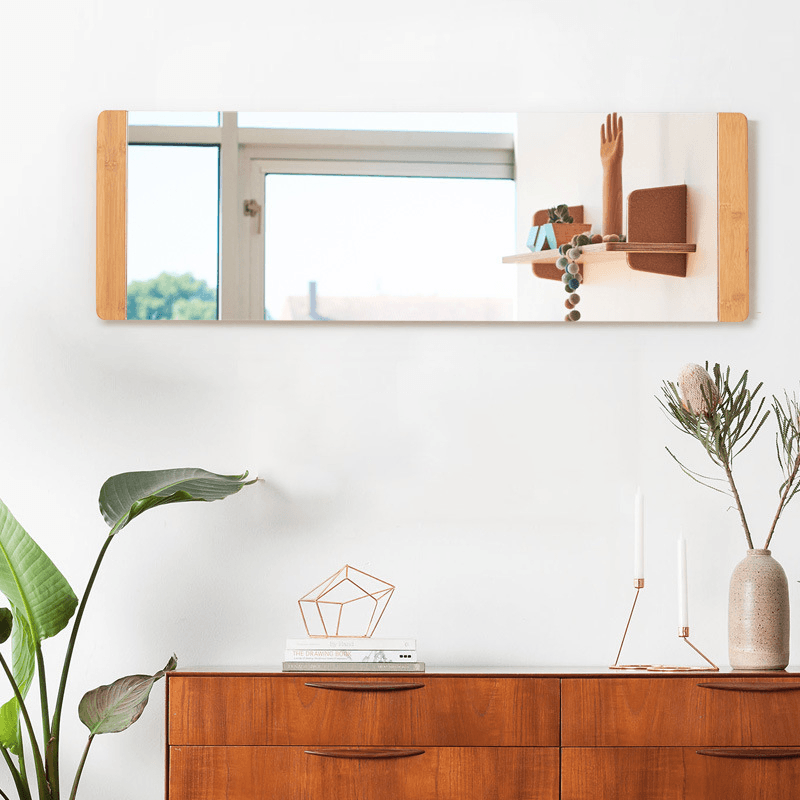 Bamboo Mirror | Standalone or Wall-Mounted | Safety Glass - JUGLANA