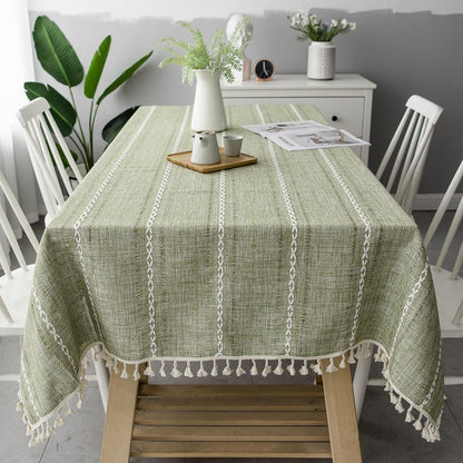 Batillo Linen Tablecloth | Table Cover, Outdoor & Indoor - JUGLANA