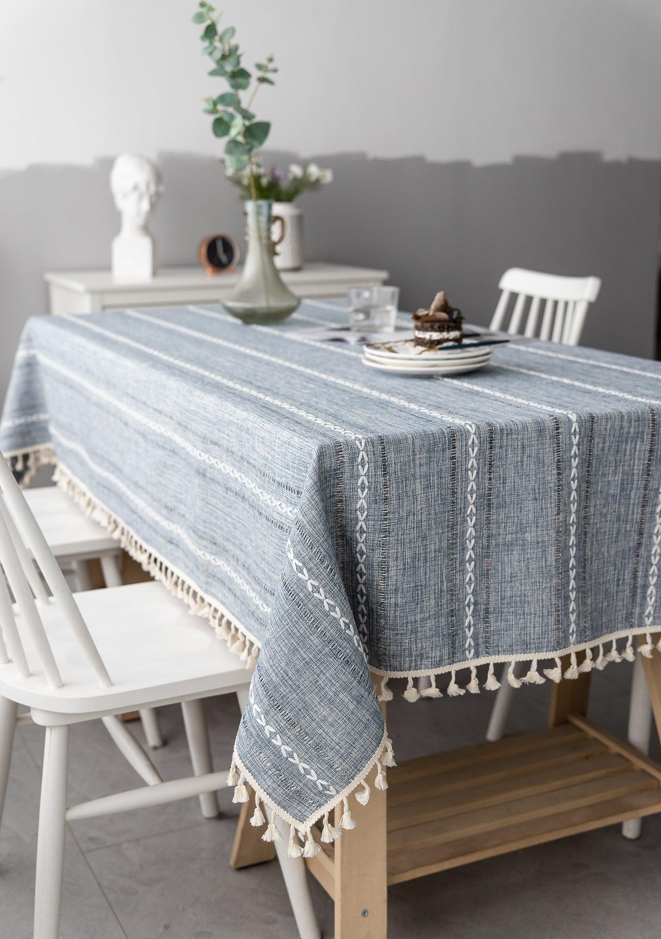 Batillo Linen Tablecloth | Table Cover, Outdoor & Indoor - JUGLANA