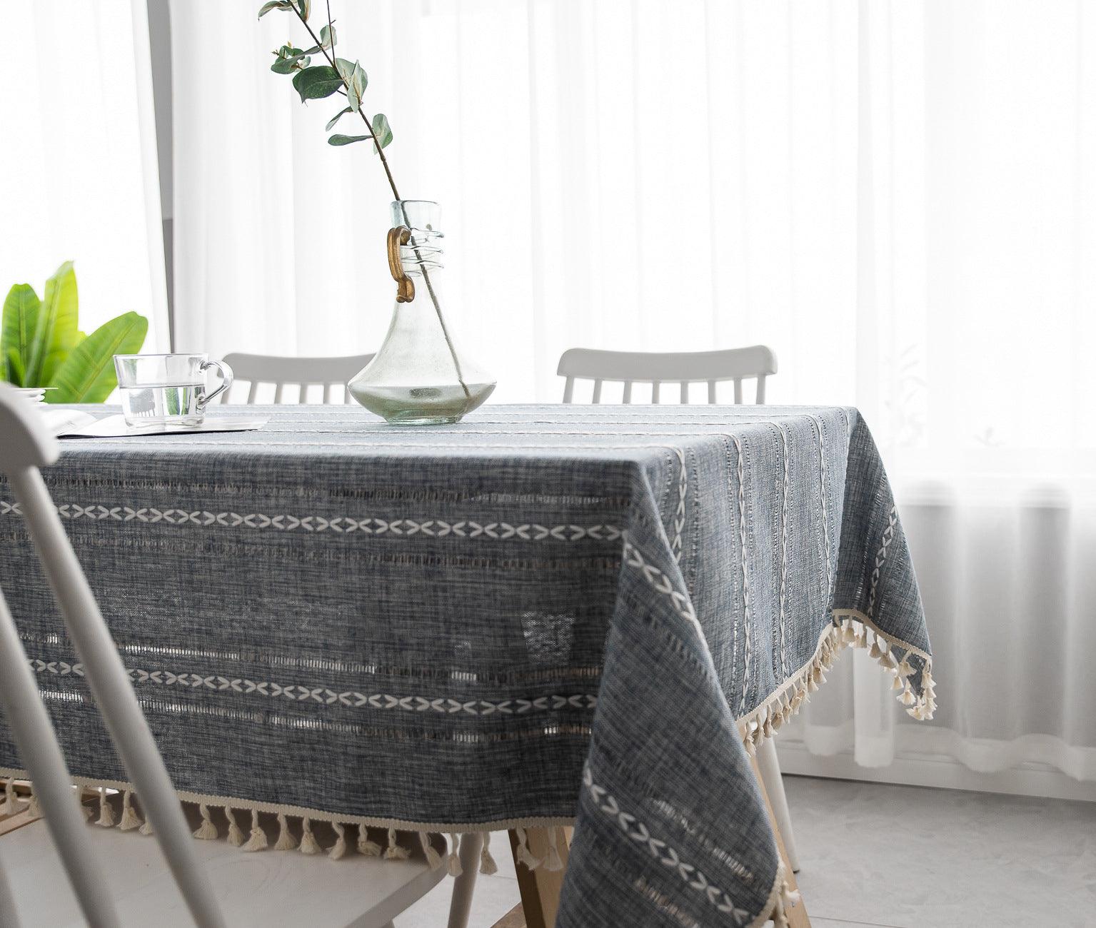 Batillo Linen Tablecloth | Table Cover, Outdoor & Indoor - JUGLANA