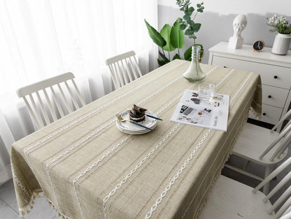 Batillo Linen Tablecloth | Table Cover, Outdoor & Indoor - JUGLANA