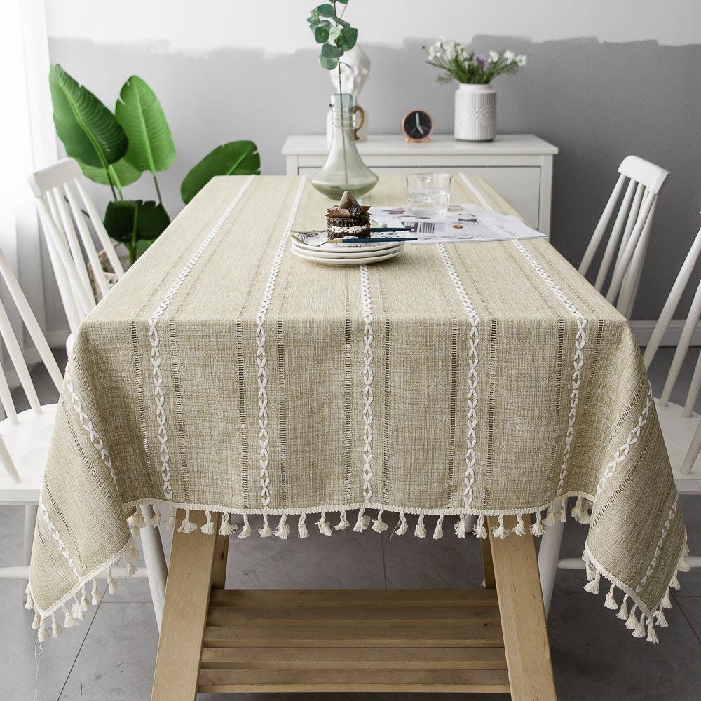 Batillo Linen Tablecloth | Table Cover, Outdoor & Indoor - JUGLANA