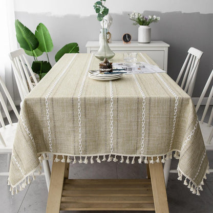 Batillo Linen Tablecloth | Table Cover, Outdoor & Indoor - JUGLANA