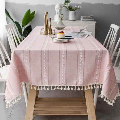 Batillo Linen Tablecloth | Table Cover, Outdoor & Indoor - JUGLANA