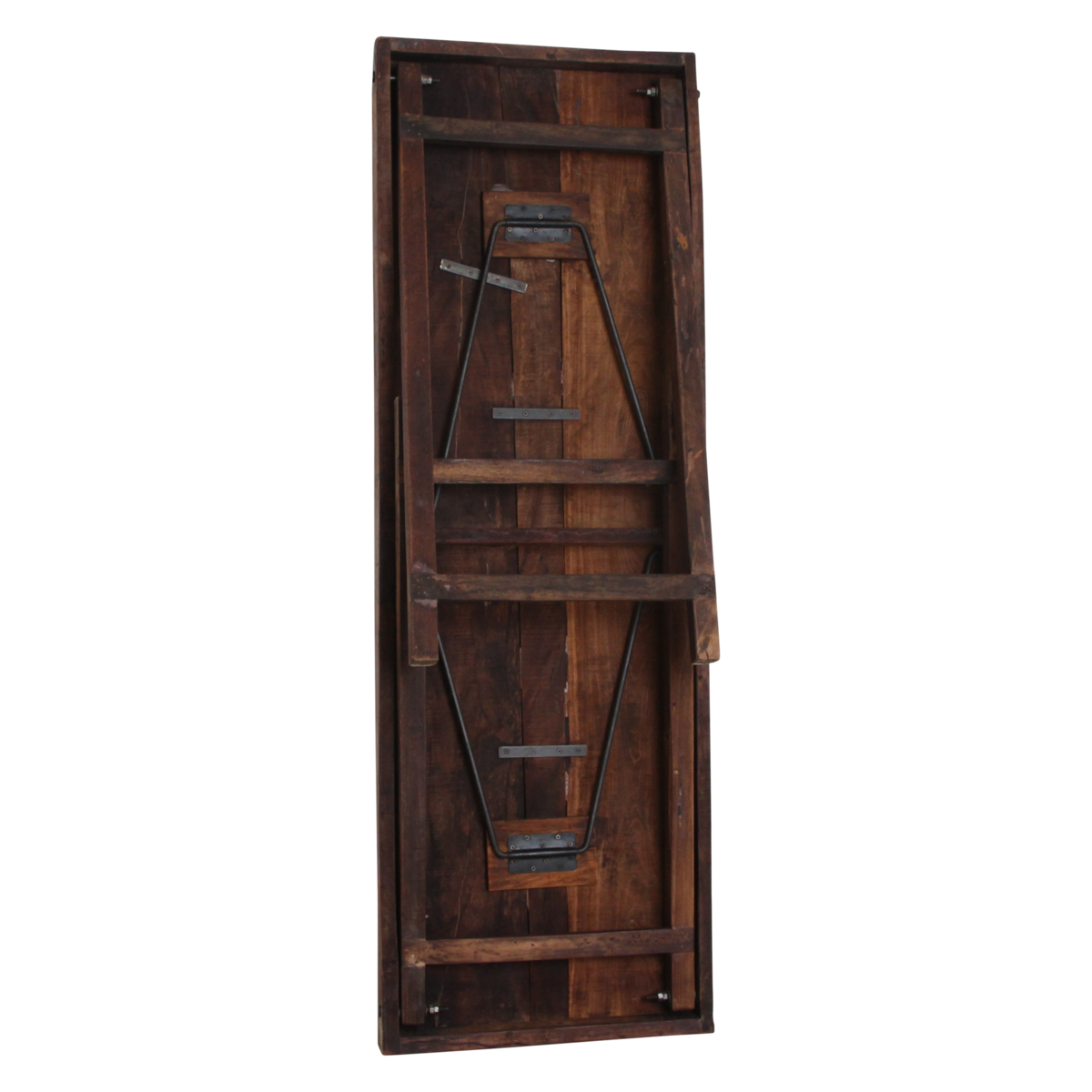 Hardwood Bar Table Brown Foldable - Space-Saving Design