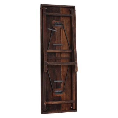 Hardwood Bar Table Brown Foldable - Space-Saving Design