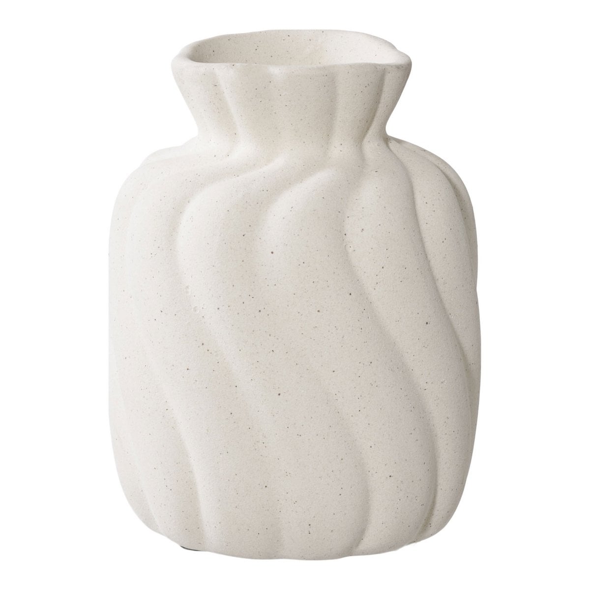 White Ceramic Vases - Nordic Style, Set of 2