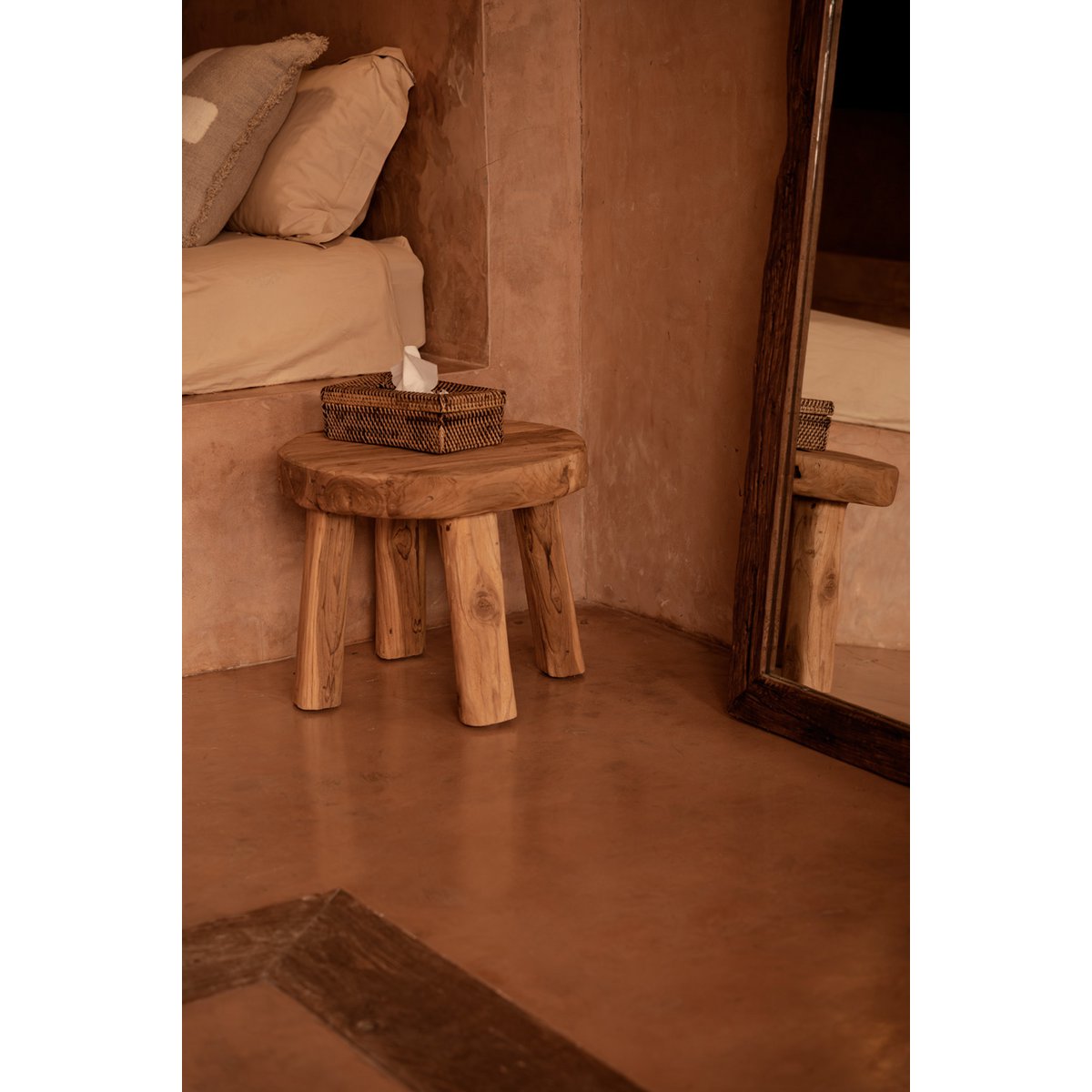 Rattan Tissue Box - Natural Brown