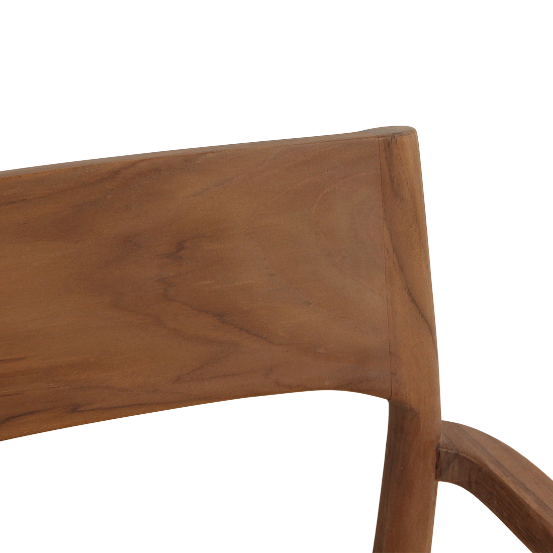 Freya dining room chair with armrest brown