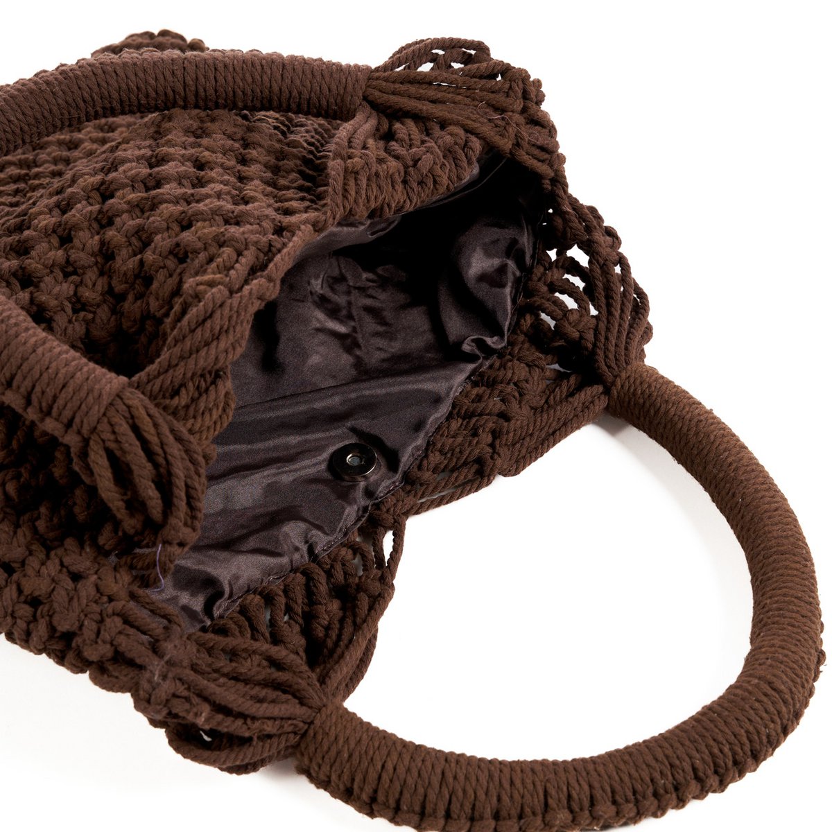 Cotton Shoulder Bag - Brown Eco-Friendly Tote