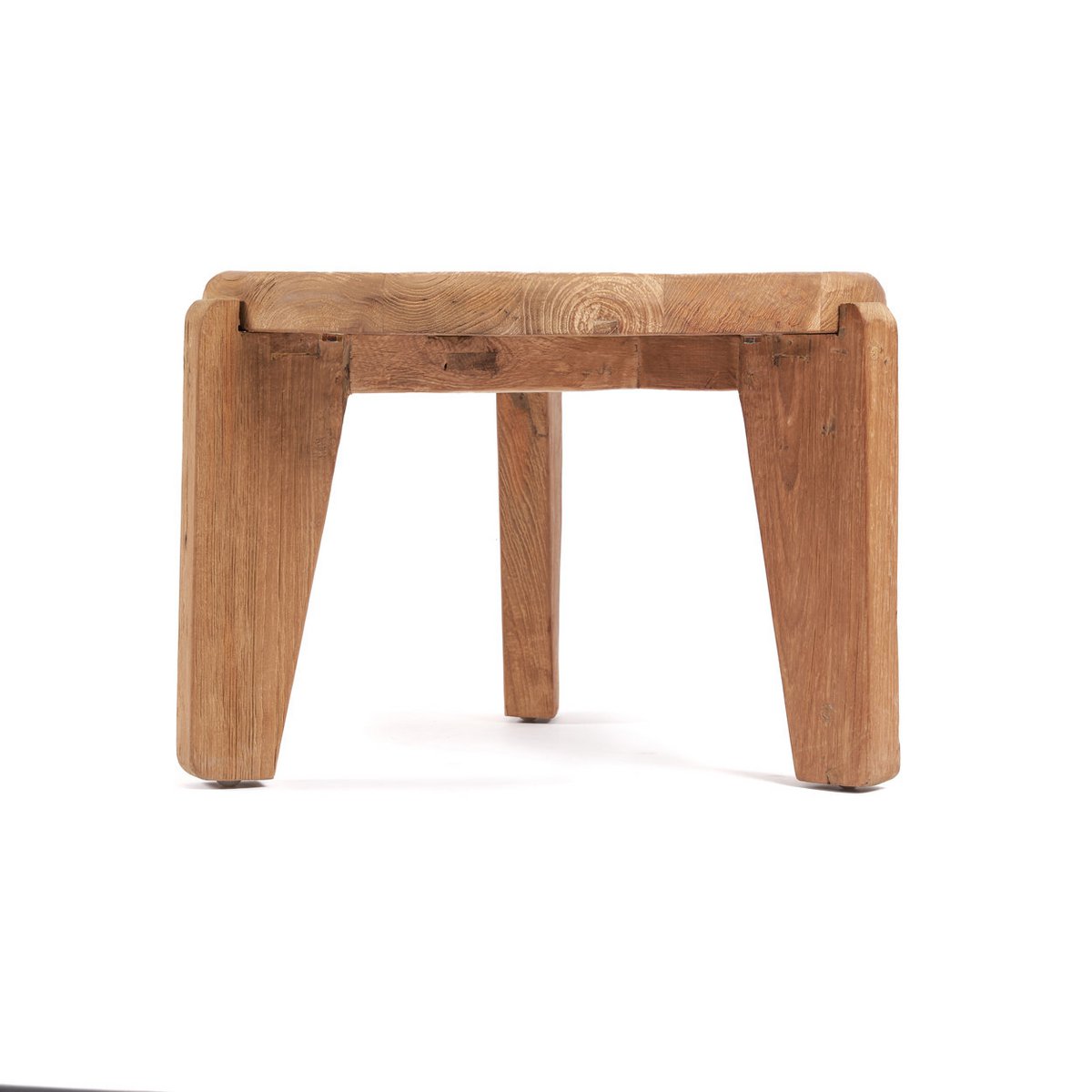 Reclaimed Teak Wood Coffee Table - Wabi Sabi Scandinavian Style, Small