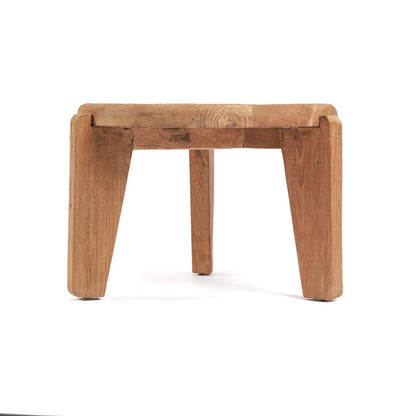 Reclaimed Teak Wood Coffee Table - Wabi Sabi Scandinavian Style, Small