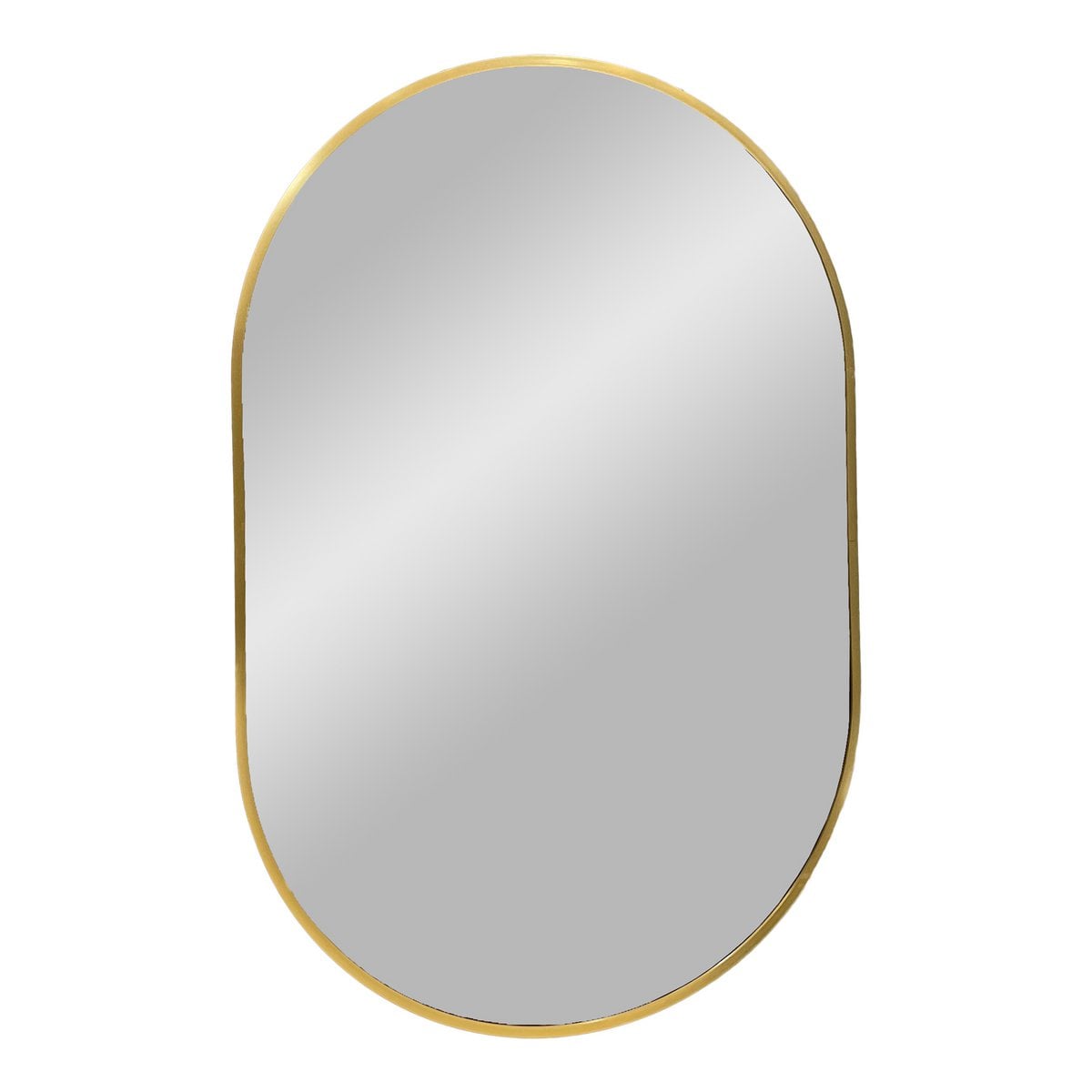 Madrid Mirror - Brass, Aluminium/Glass, 50x80 cm