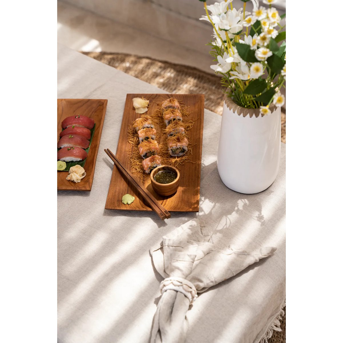 Teak Root Chopsticks - Sustainable, Reusable, Natural Grain