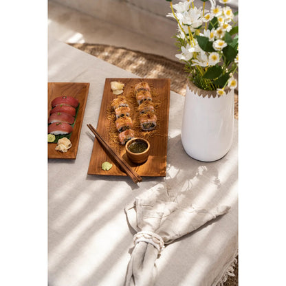 Teak Root Chopsticks - Sustainable, Reusable, Natural Grain