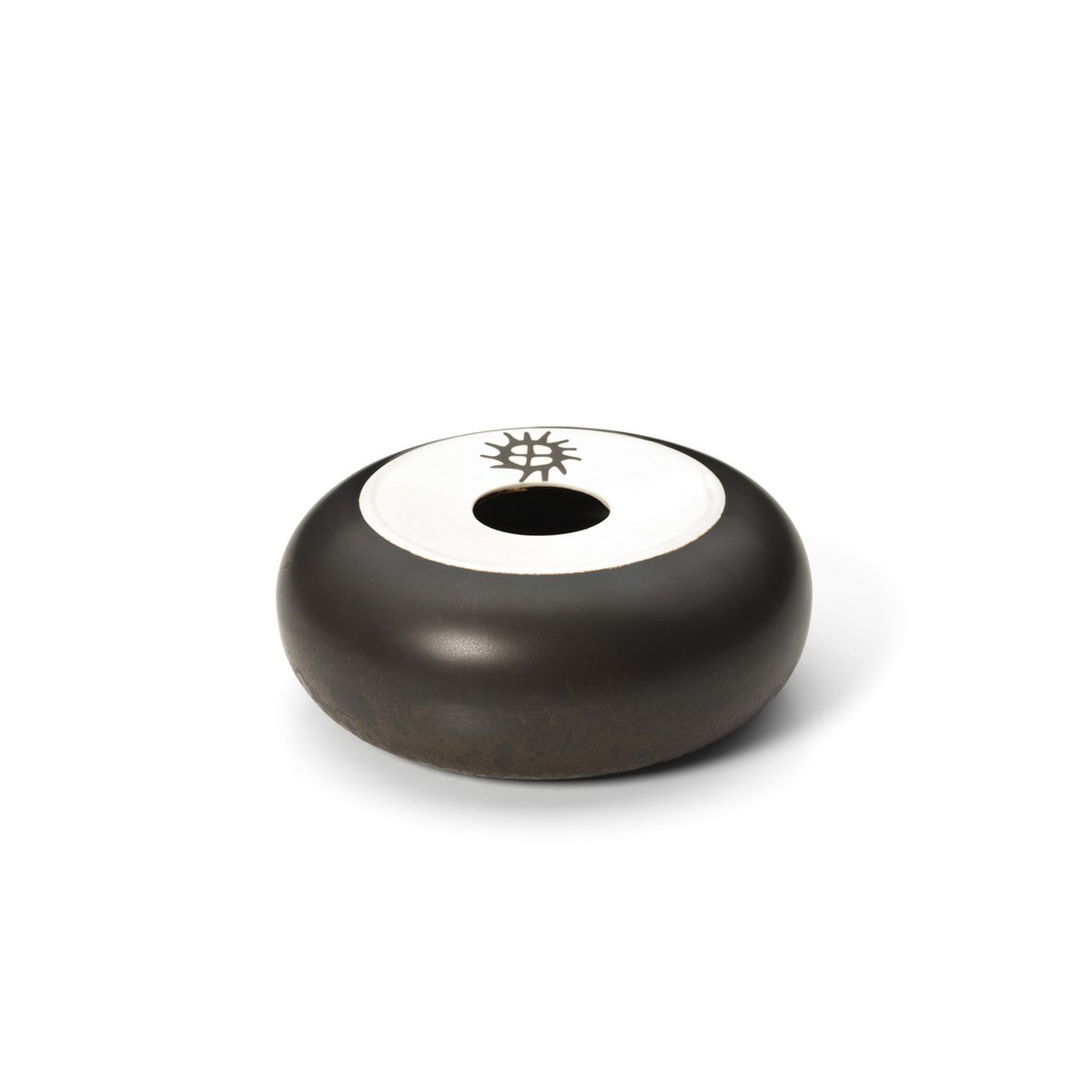 Brown Ceramic Donut Bowl – Decorative Centerpiece Bowl for Fruit