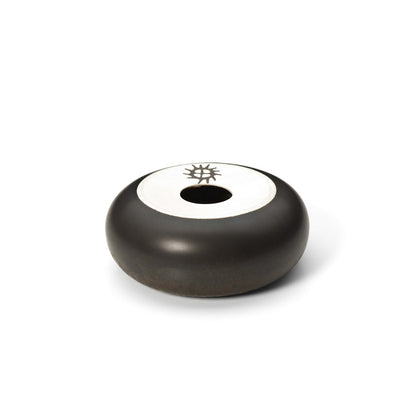 Brown Ceramic Donut Bowl – Decorative Centerpiece Bowl for Fruit