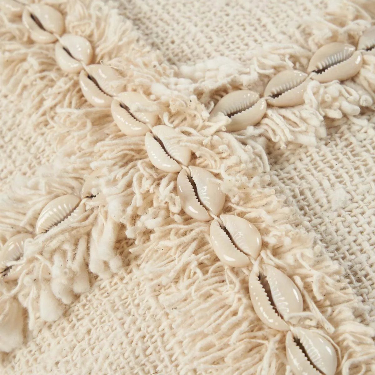 Natural Cotton Cushion Cover - Boho Style, 50x50 cm