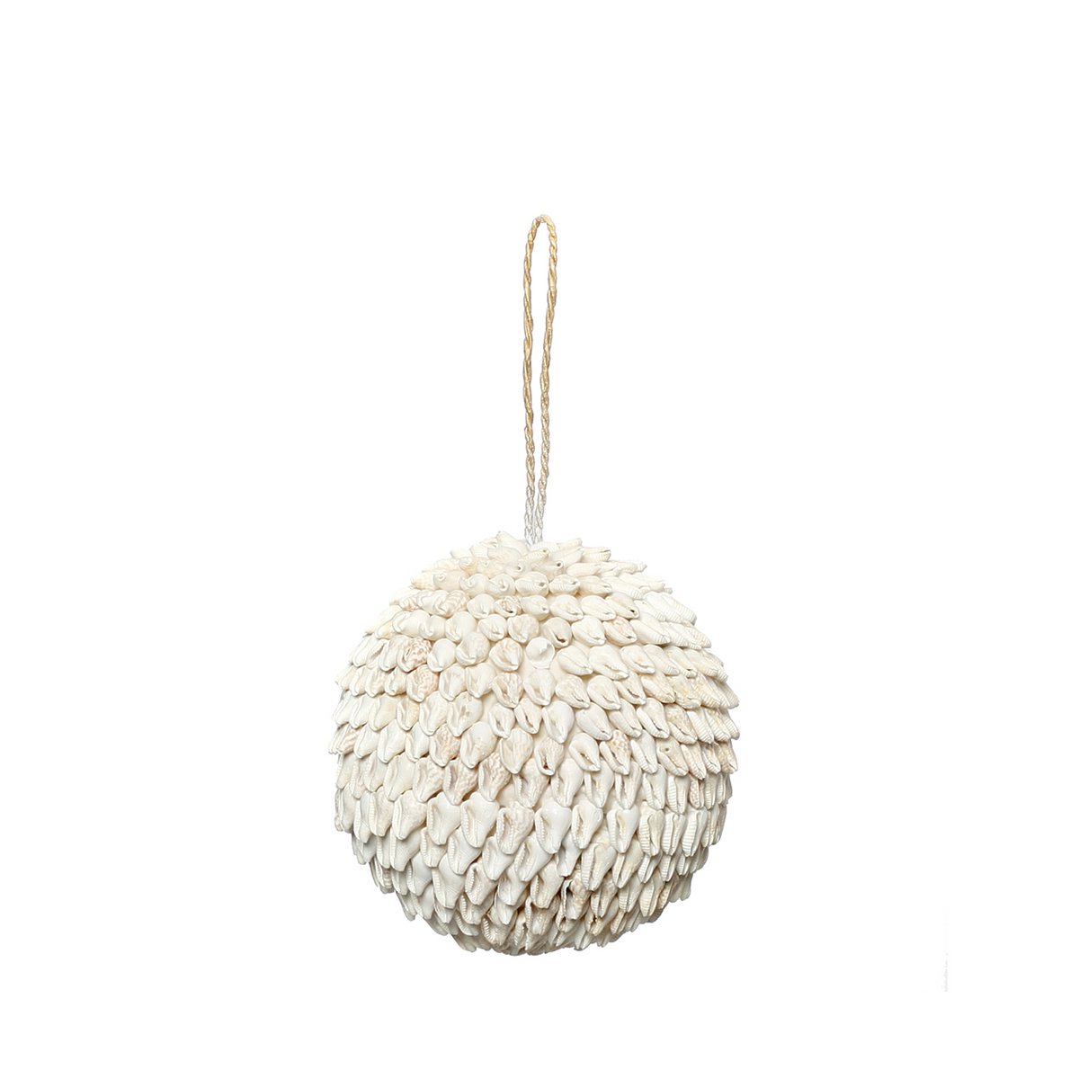 Shell Ball Decor - White Bubble Shell - Medium Size