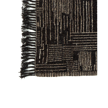 Handwoven Wool Area Rug - Afghan Tribal Design, 310x208