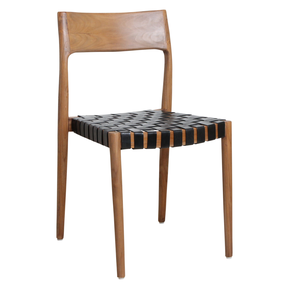 Freya dining room chair black leather