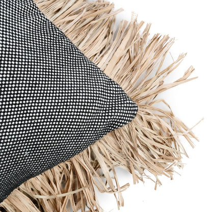 Kissenbezug Cotton Bonita – Natur Schwarz – 30x50