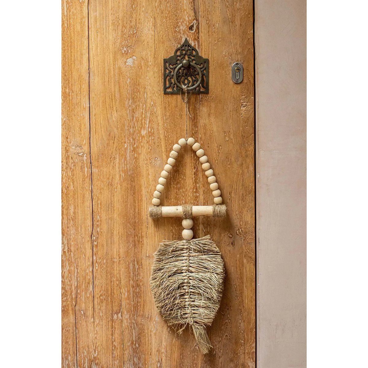 Raffia Wall Triangle - Boho Decor Accent