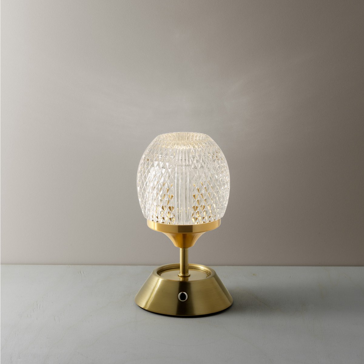 Iron LED Table Lamp - Adjustable Brightness, Rechargeable - The Glow Sinatra