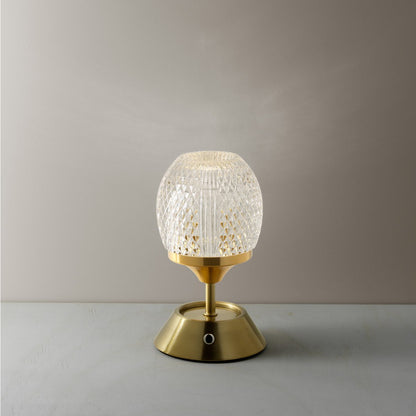 Iron LED Table Lamp - Adjustable Brightness, Rechargeable - The Glow Sinatra